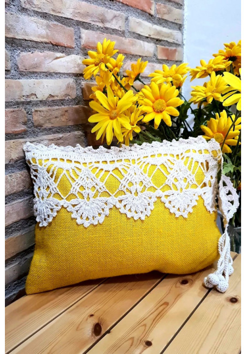 BOLSO AMARILLO CROCHET