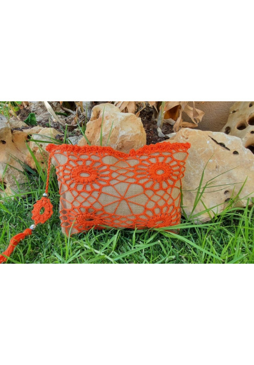 BOLSO CROCHET NARANJA 