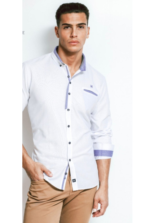 CAMISA BLANCA/ AZUL