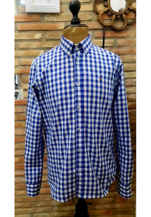 CAMISA CUADROS AZUL/ BLANCA