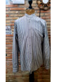 CAMISA RAYAS BEIGE / GRIS