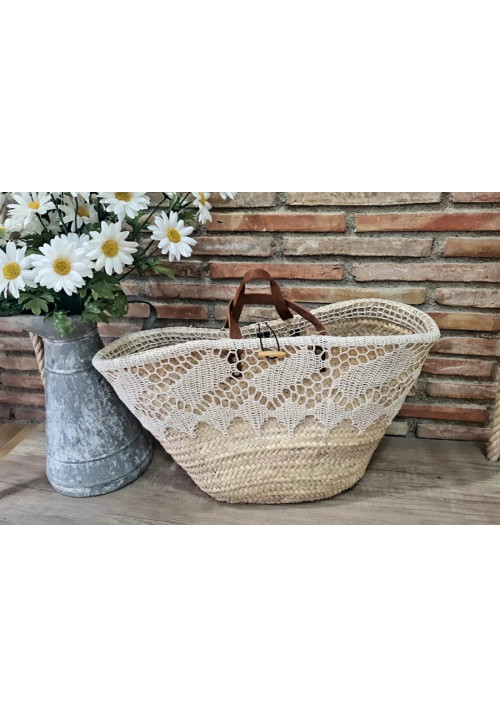 CESTA CROCHET BEIGE