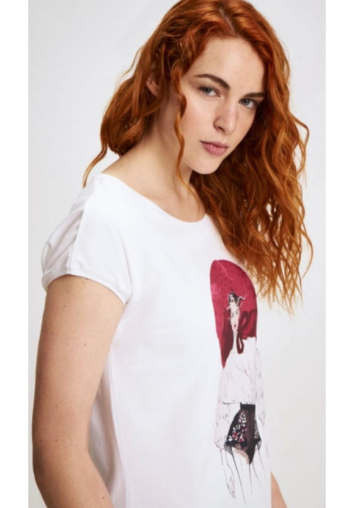 CAMISETA CHICA BLUSA BLANCA