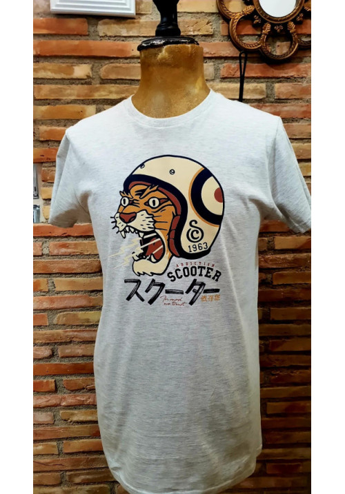 CAMISETA LEON SCOOTER GRIS