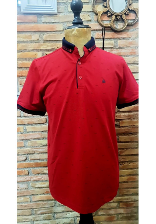 POLO ESTAMPADO ROJO