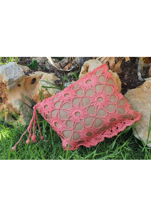 BOLSO CROCHET CORAL